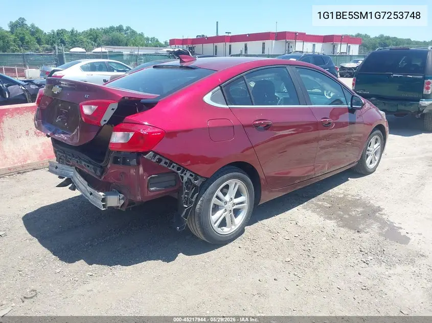 1G1BE5SM1G7253748 2016 Chevrolet Cruze Lt Auto