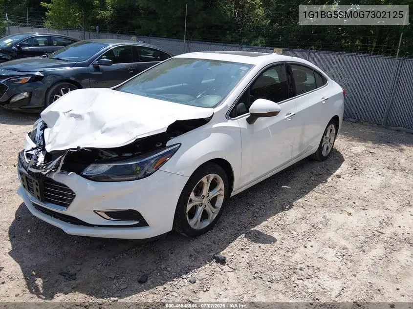 2016 Chevrolet Cruze Premier Auto VIN: 1G1BG5SM0G7302125 Lot: 45548944