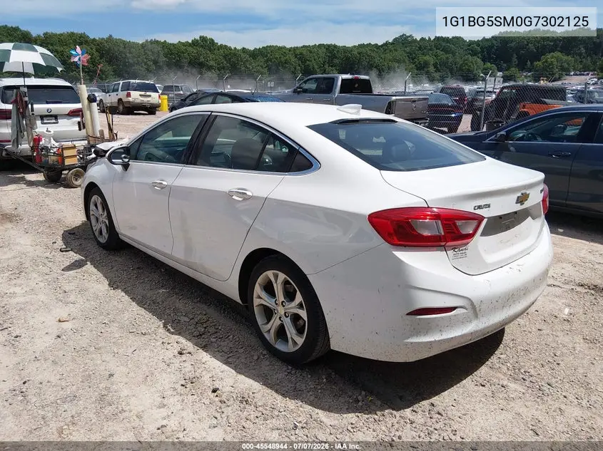 2016 Chevrolet Cruze Premier Auto VIN: 1G1BG5SM0G7302125 Lot: 45548944