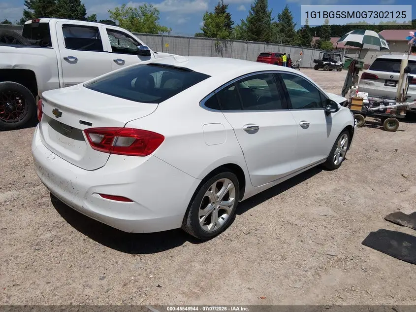2016 Chevrolet Cruze Premier Auto VIN: 1G1BG5SM0G7302125 Lot: 45548944