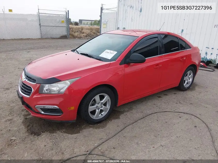 2016 Chevrolet Cruze Limited 1Lt Auto VIN: 1G1PE5SB3G7227396 Lot: 45667537