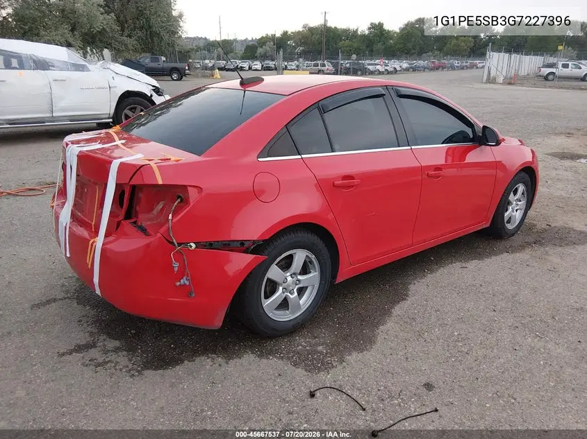 2016 Chevrolet Cruze Limited 1Lt Auto VIN: 1G1PE5SB3G7227396 Lot: 45667537