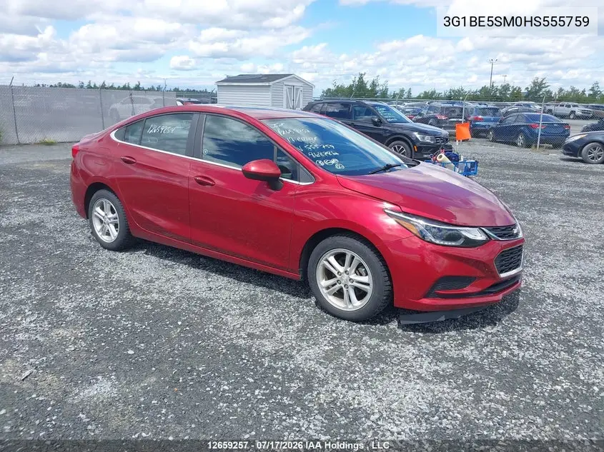 2017 Chevrolet Cruze Lt Auto VIN: 3G1BE5SM0HS555759 Lot: 12659257