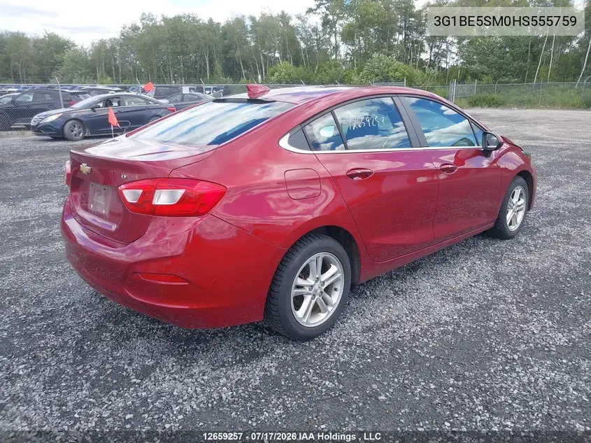 2017 Chevrolet Cruze Lt Auto VIN: 3G1BE5SM0HS555759 Lot: 12659257
