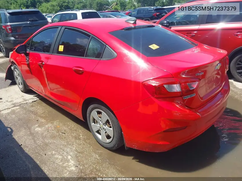 2017 Chevrolet Cruze Ls Auto VIN: 1G1BC5SM5H7237379 Lot: 45326012