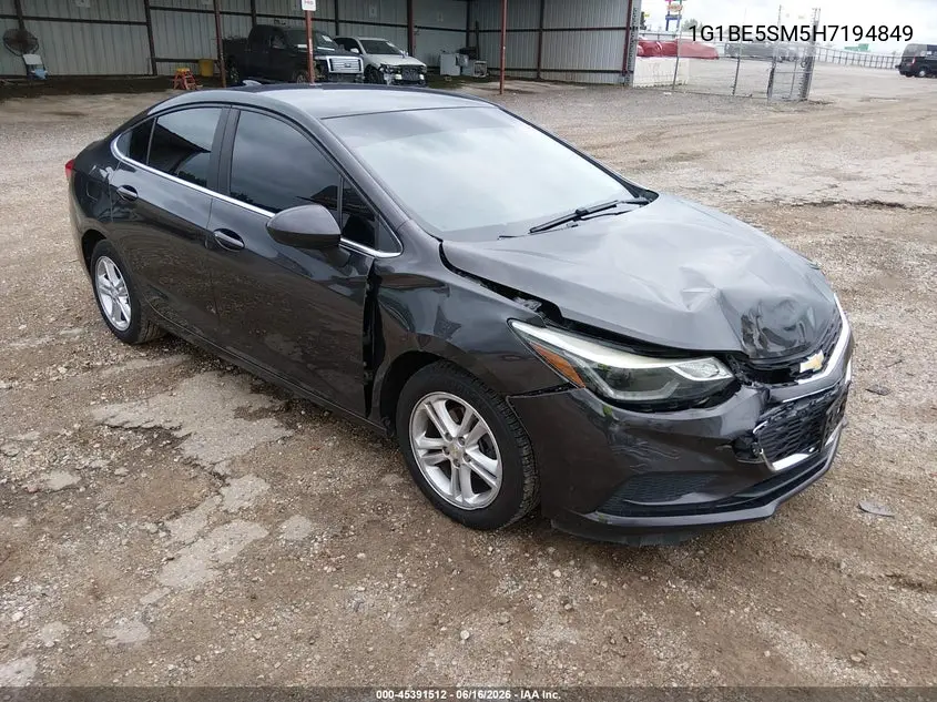 2017 Chevrolet Cruze Lt Auto VIN: 1G1BE5SM5H7194849 Lot: 45391512