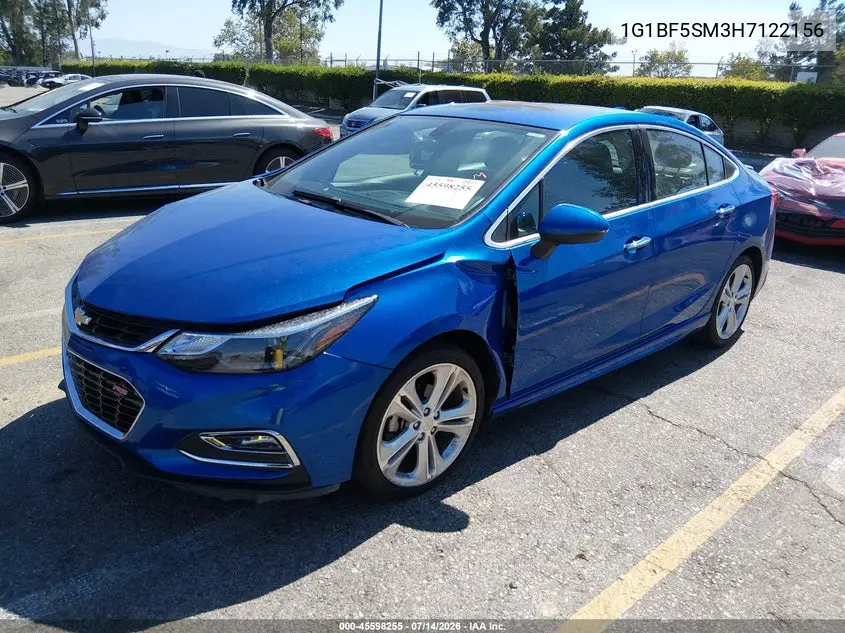 2017 Chevrolet Cruze Premier Auto VIN: 1G1BF5SM3H7122156 Lot: 45598255