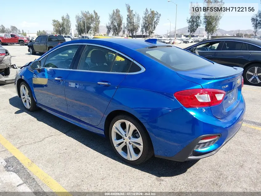 2017 Chevrolet Cruze Premier Auto VIN: 1G1BF5SM3H7122156 Lot: 45598255