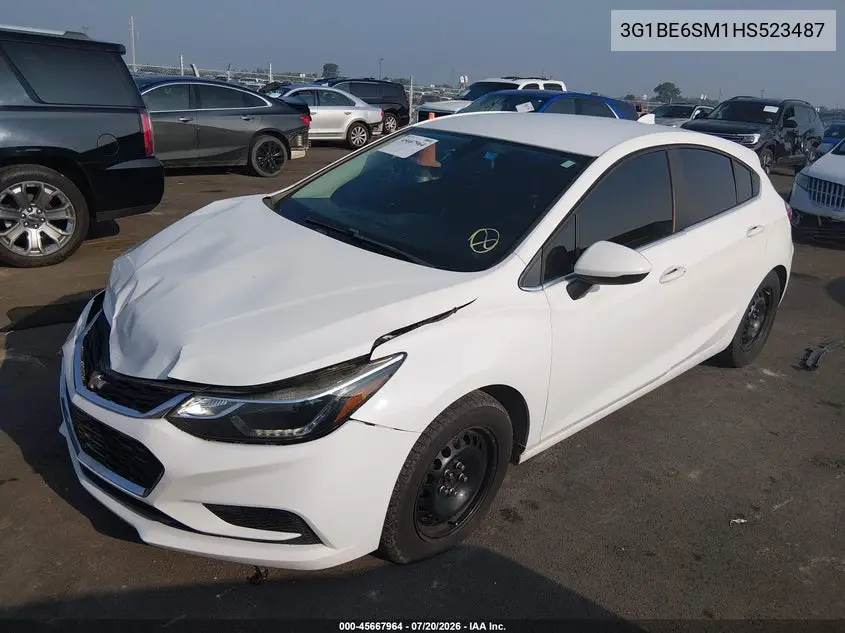 2017 Chevrolet Cruze Lt Auto VIN: 3G1BE6SM1HS523487 Lot: 45667964