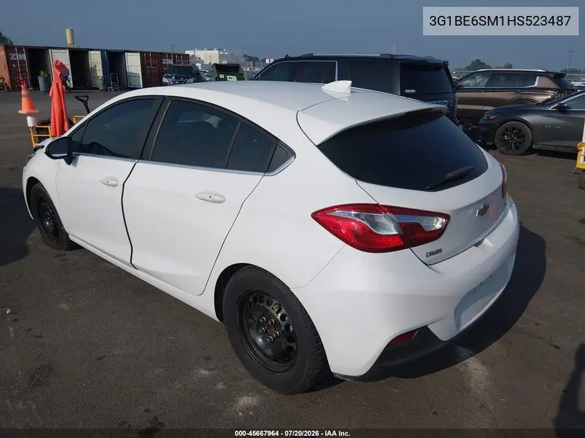 2017 Chevrolet Cruze Lt Auto VIN: 3G1BE6SM1HS523487 Lot: 45667964