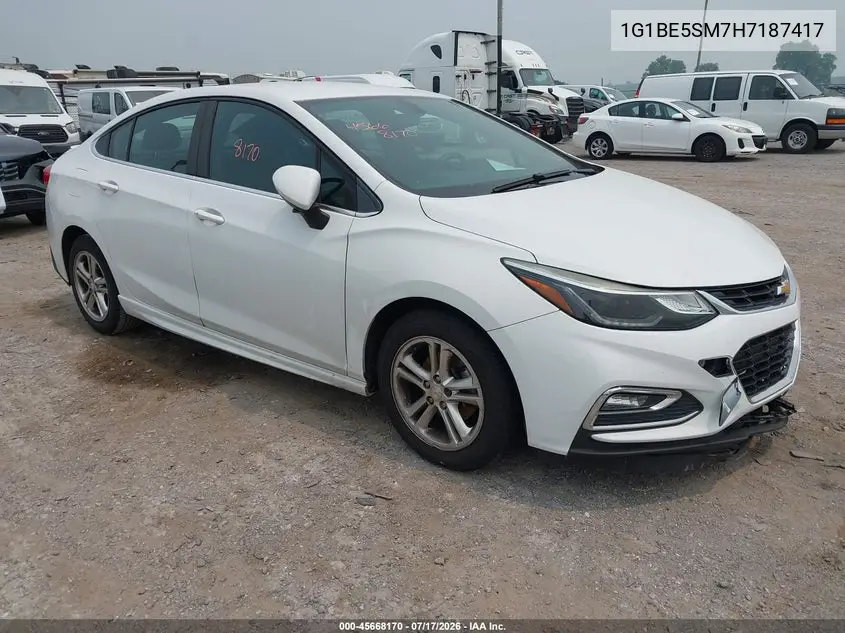 2017 Chevrolet Cruze Lt Auto VIN: 1G1BE5SM7H7187417 Lot: 45668170