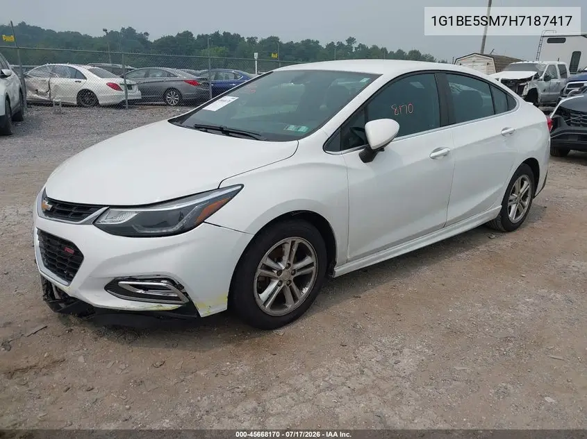 2017 Chevrolet Cruze Lt Auto VIN: 1G1BE5SM7H7187417 Lot: 45668170