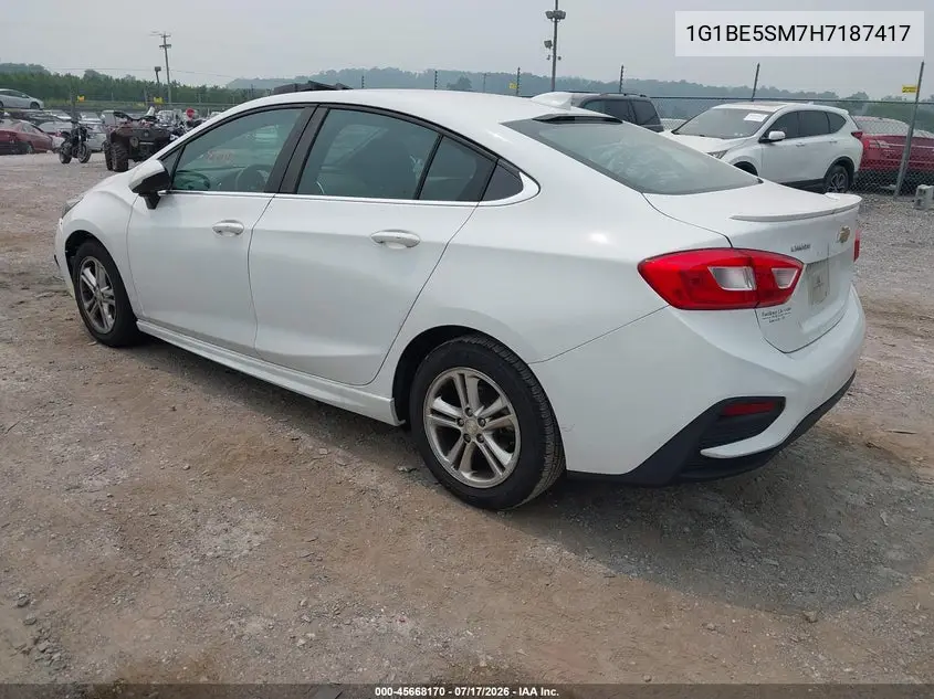 2017 Chevrolet Cruze Lt Auto VIN: 1G1BE5SM7H7187417 Lot: 45668170