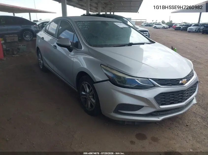 2017 Chevrolet Cruze Lt Auto VIN: 1G1BH5SE9H7260982 Lot: 45674676