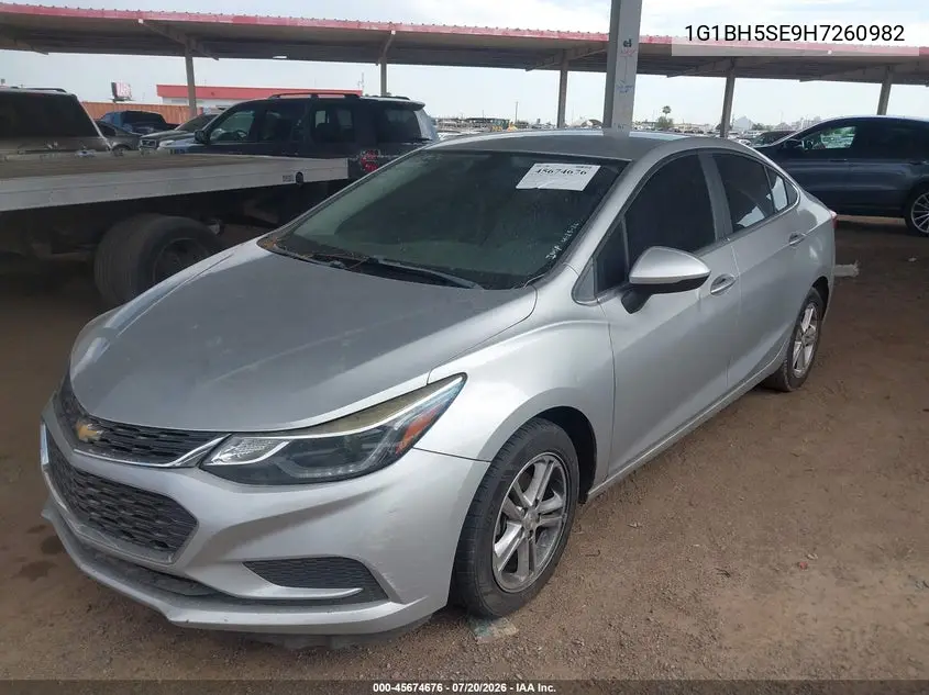 2017 Chevrolet Cruze Lt Auto VIN: 1G1BH5SE9H7260982 Lot: 45674676