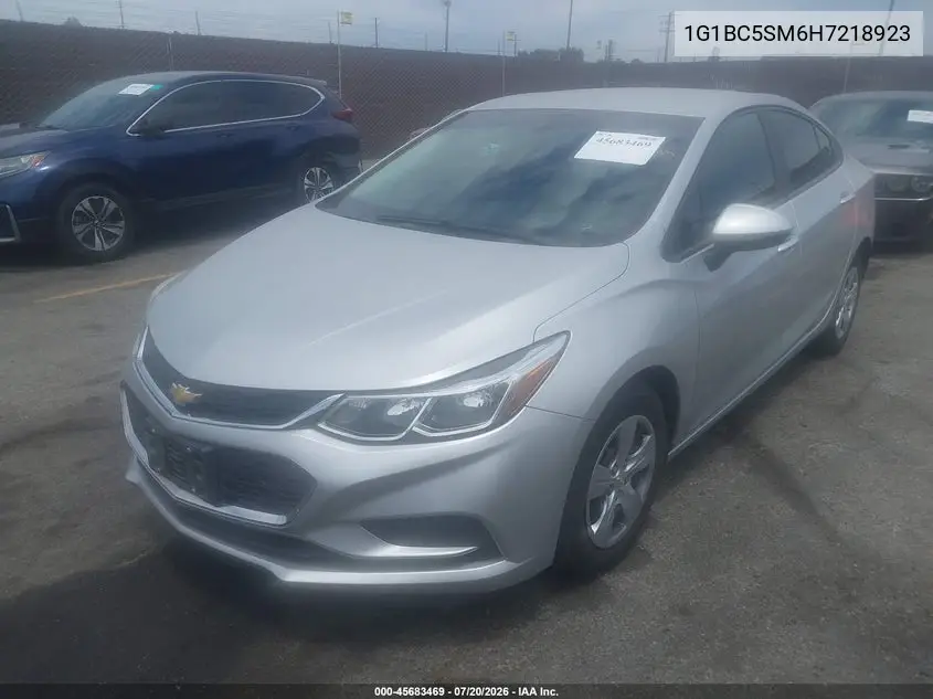 2017 Chevrolet Cruze Ls Auto VIN: 1G1BC5SM6H7218923 Lot: 45683469