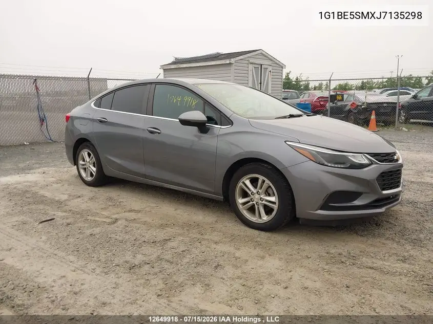 2018 Chevrolet Cruze Lt VIN: 1G1BE5SMXJ7135298 Lot: 12649918