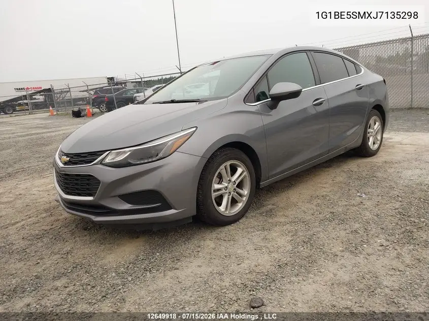 2018 Chevrolet Cruze Lt VIN: 1G1BE5SMXJ7135298 Lot: 12649918