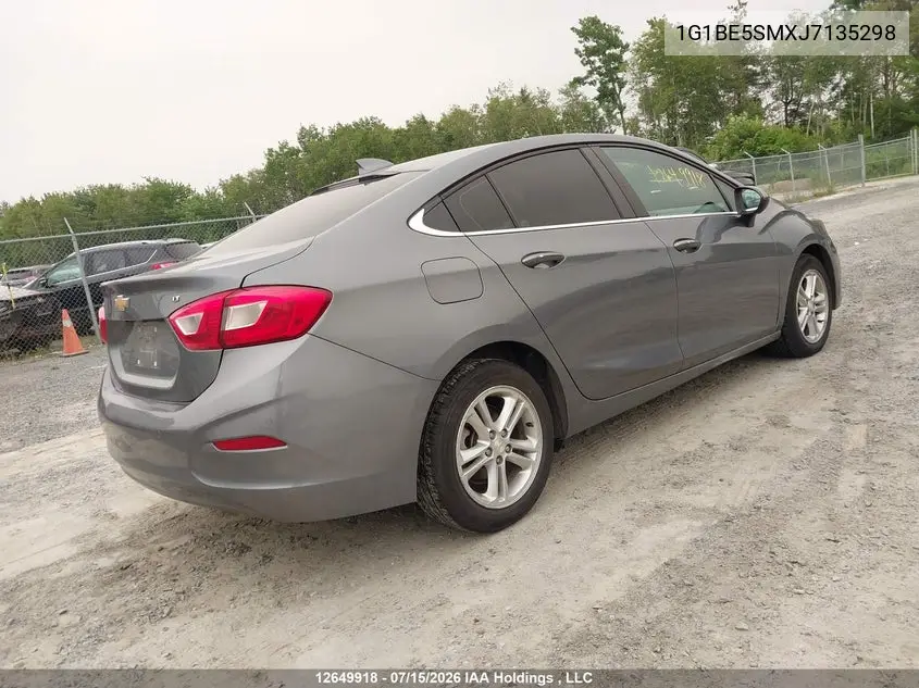 2018 Chevrolet Cruze Lt VIN: 1G1BE5SMXJ7135298 Lot: 12649918