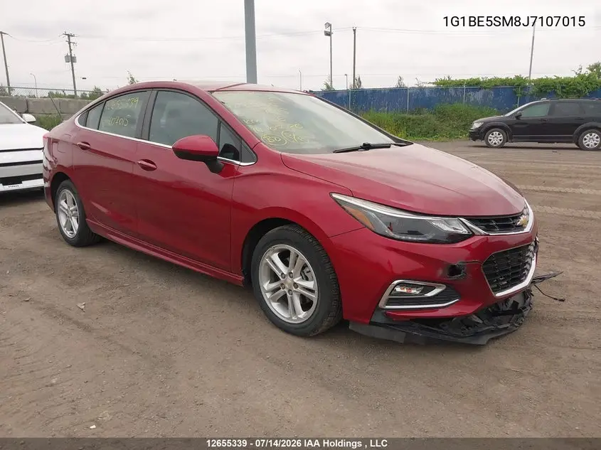 2018 Chevrolet Cruze Lt Auto VIN: 1G1BE5SM8J7107015 Lot: 12655339X