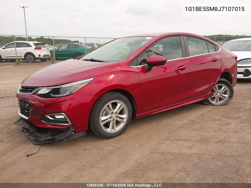 2018 Chevrolet Cruze Lt Auto VIN: 1G1BE5SM8J7107015 Lot: 12655339X