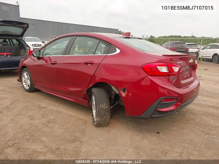 2018 Chevrolet Cruze Lt Auto VIN: 1G1BE5SM8J7107015 Lot: 12655339X