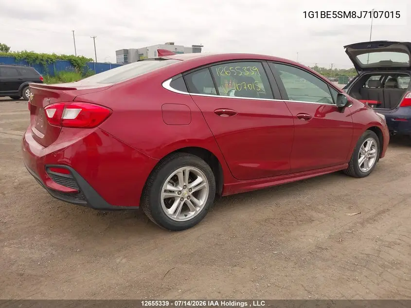 2018 Chevrolet Cruze Lt Auto VIN: 1G1BE5SM8J7107015 Lot: 12655339X