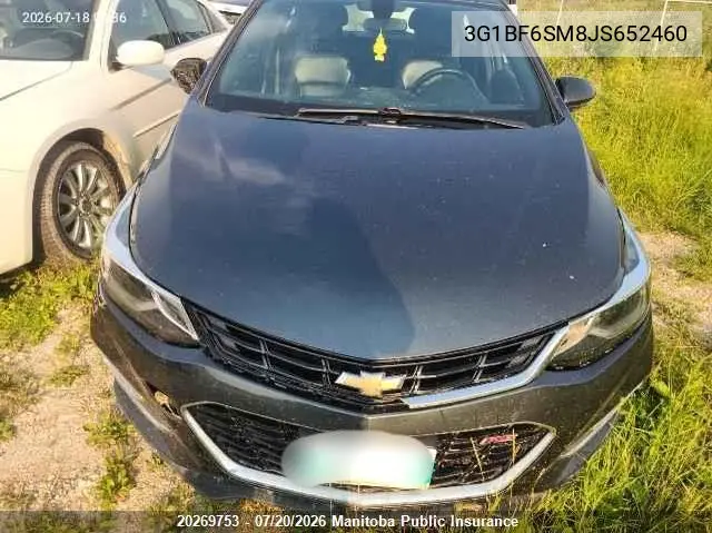 2018 Chevrolet Cruze Premier VIN: 3G1BF6SM8JS652460 Lot: 20269753