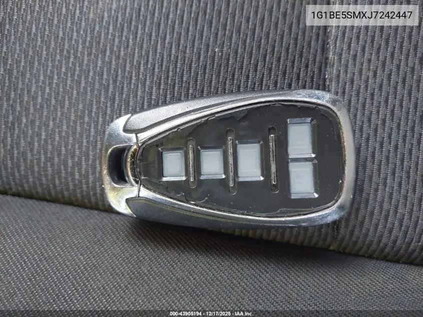 1G1BE5SMXJ7242447 2018 Chevrolet Cruze Lt Auto