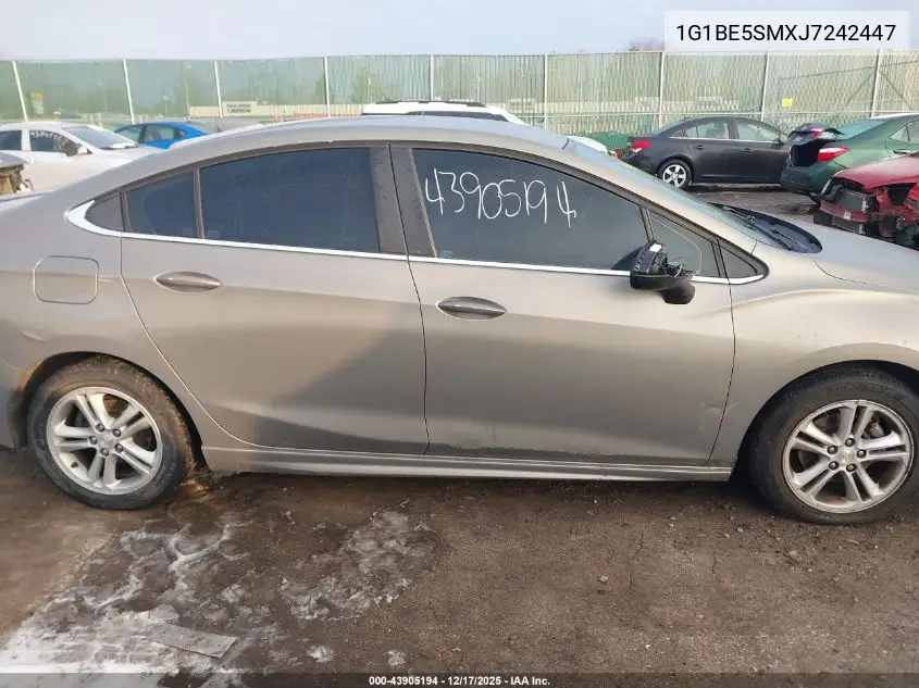 1G1BE5SMXJ7242447 2018 Chevrolet Cruze Lt Auto