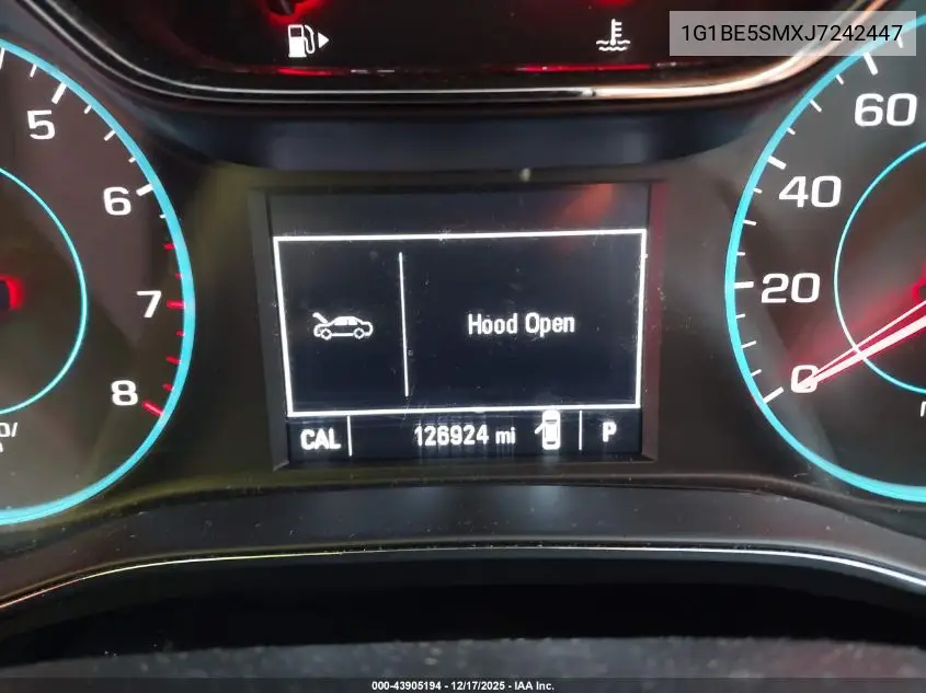1G1BE5SMXJ7242447 2018 Chevrolet Cruze Lt Auto