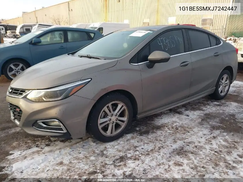 1G1BE5SMXJ7242447 2018 Chevrolet Cruze Lt Auto