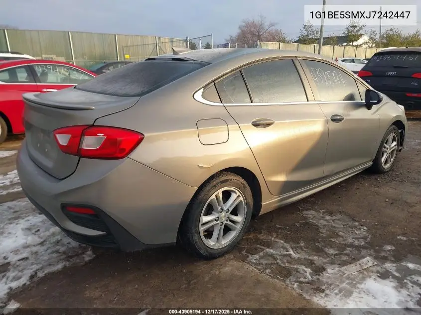 1G1BE5SMXJ7242447 2018 Chevrolet Cruze Lt Auto