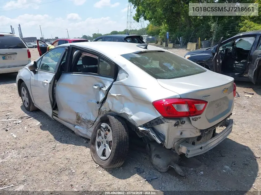 2018 Chevrolet Cruze Ls Auto VIN: 1G1BC5SM5J7218661 Lot: 45630842