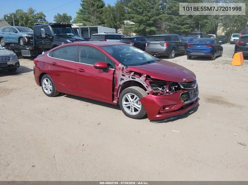 2018 Chevrolet Cruze Lt Auto VIN: 1G1BE5SM7J7201998 Lot: 45652180