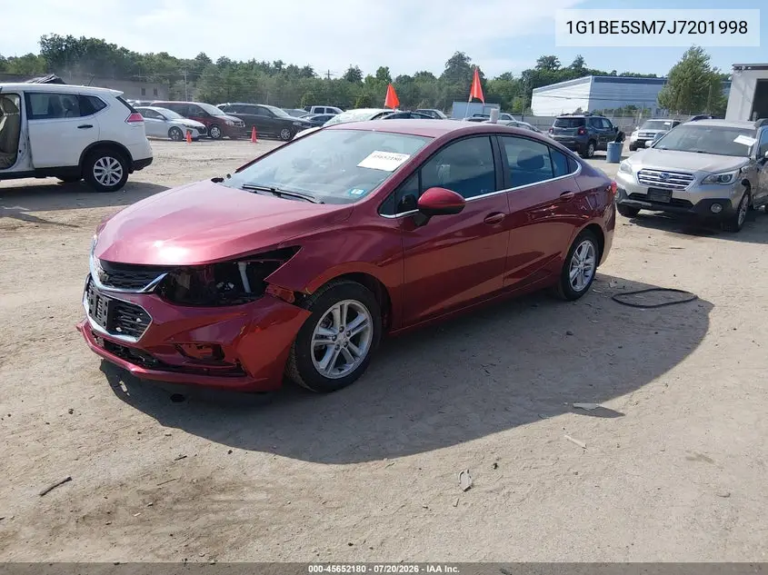 2018 Chevrolet Cruze Lt Auto VIN: 1G1BE5SM7J7201998 Lot: 45652180