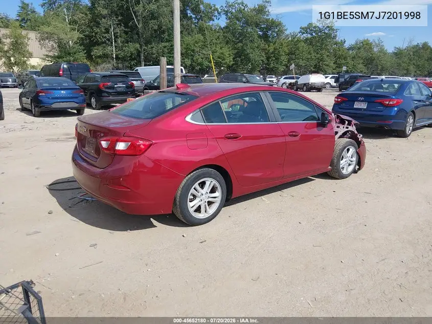 2018 Chevrolet Cruze Lt Auto VIN: 1G1BE5SM7J7201998 Lot: 45652180