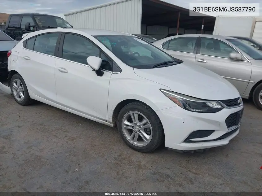 2018 Chevrolet Cruze Lt Auto VIN: 3G1BE6SM6JS587790 Lot: 45667134