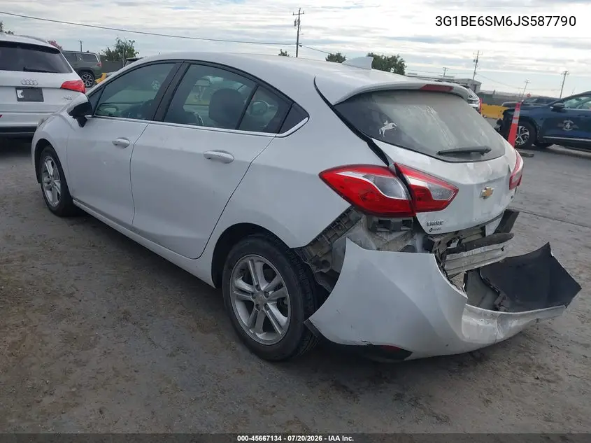 2018 Chevrolet Cruze Lt Auto VIN: 3G1BE6SM6JS587790 Lot: 45667134