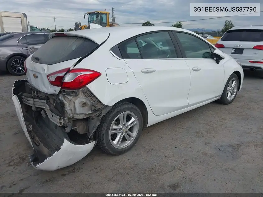 2018 Chevrolet Cruze Lt Auto VIN: 3G1BE6SM6JS587790 Lot: 45667134