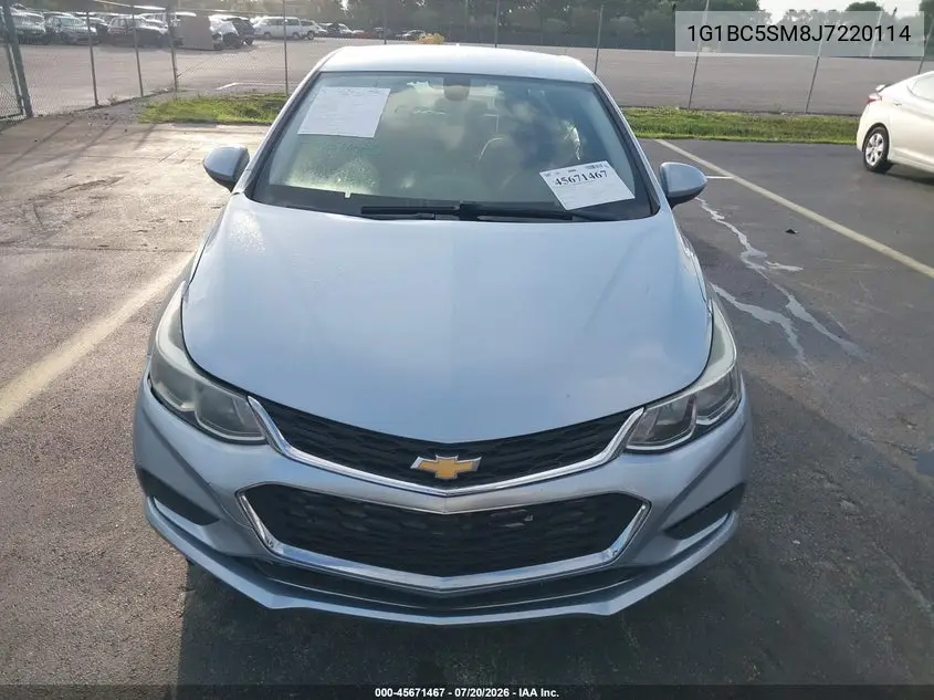 2018 Chevrolet Cruze Ls Auto VIN: 1G1BC5SM8J7220114 Lot: 45671467