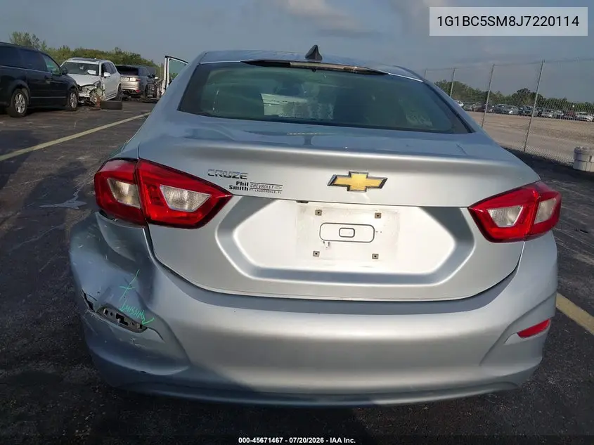 2018 Chevrolet Cruze Ls Auto VIN: 1G1BC5SM8J7220114 Lot: 45671467