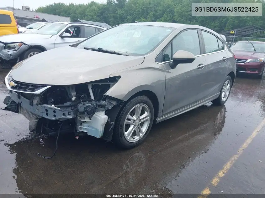 2018 Chevrolet Cruze Lt Manual VIN: 3G1BD6SM6JS522425 Lot: 45688177