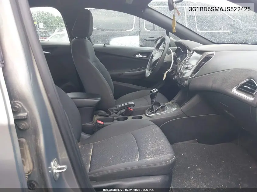 2018 Chevrolet Cruze Lt Manual VIN: 3G1BD6SM6JS522425 Lot: 45688177