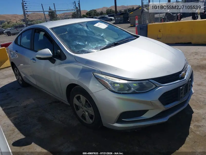 2018 Chevrolet Cruze Ls Auto VIN: 1G1BC5SM2J7105539 Lot: 45697633