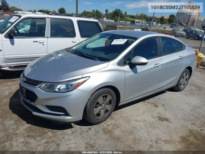 2018 Chevrolet Cruze Ls Auto VIN: 1G1BC5SM2J7105539 Lot: 45697633