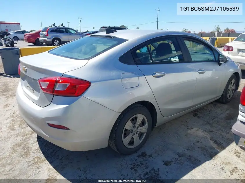 2018 Chevrolet Cruze Ls Auto VIN: 1G1BC5SM2J7105539 Lot: 45697633
