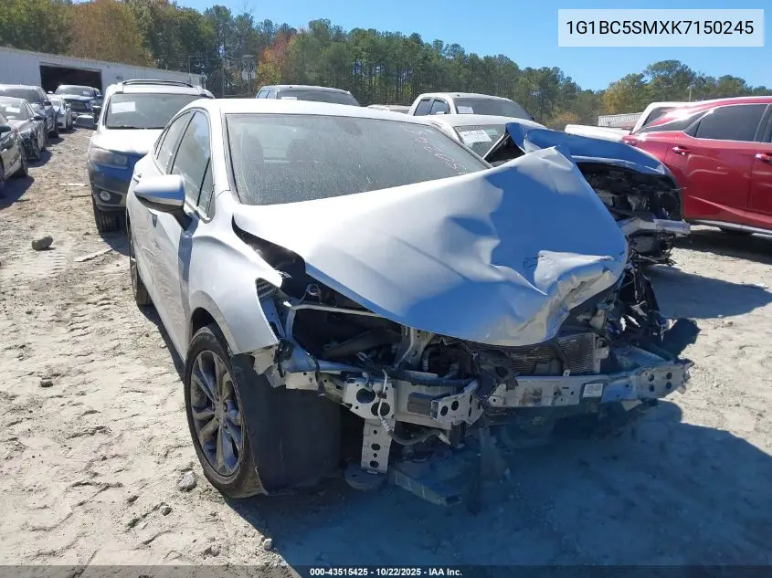 1G1BC5SMXK7150245 2019 Chevrolet Cruze Ls