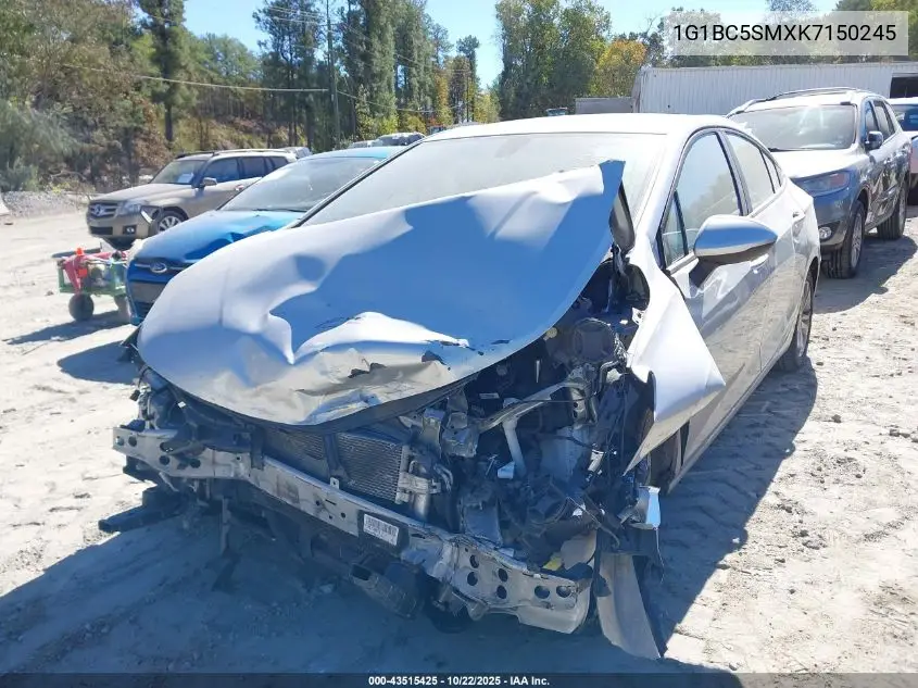 1G1BC5SMXK7150245 2019 Chevrolet Cruze Ls