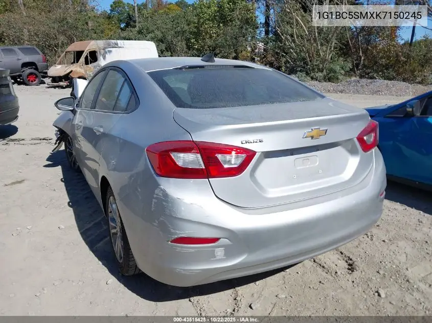1G1BC5SMXK7150245 2019 Chevrolet Cruze Ls
